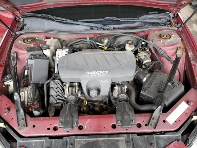 2G2WS522841116447 - 2004 PONTIAC GRAND PRIX GT2 წითელი ფოტო 11