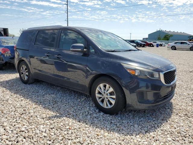 KNDMB5C11G6086603 - 2016 KIA SEDONA LX BLUE photo 4