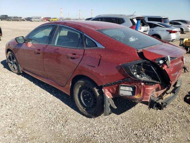 2HGFC2F67MH548721 - 2021 HONDA CIVIC LX RED photo 2