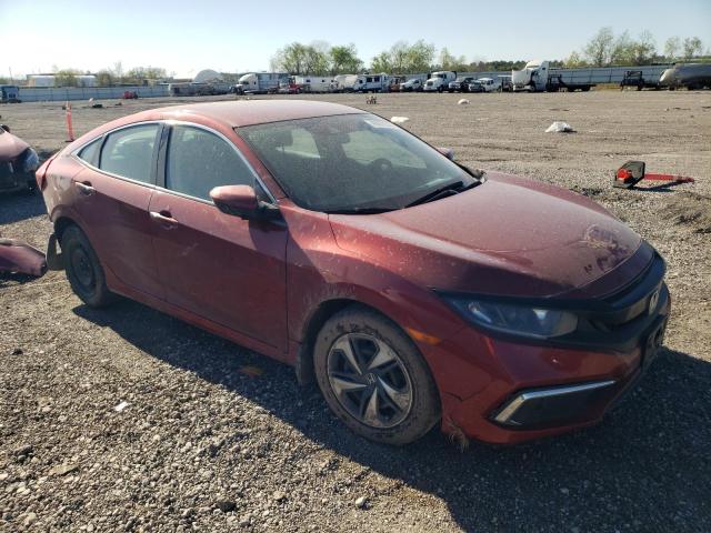 2HGFC2F67MH548721 - 2021 HONDA CIVIC LX RED photo 4