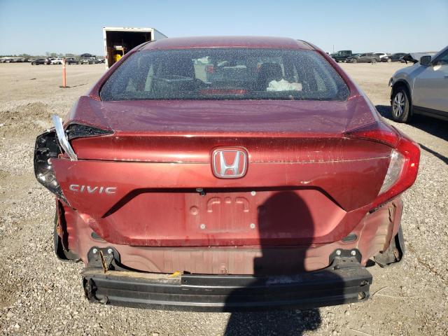 2HGFC2F67MH548721 - 2021 HONDA CIVIC LX RED photo 6