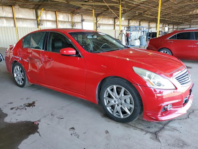 JN1CV6AP5AM407855 - 2010 INFINITI G37 BASE RED photo 4