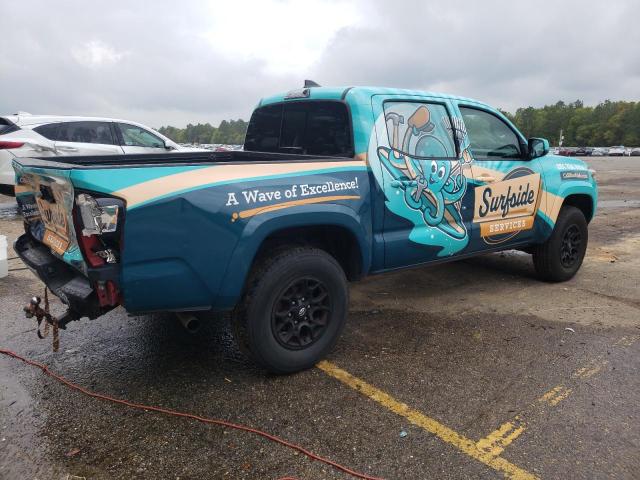 3TMAZ5CN5KM093676 - 2019 TOYOTA TACOMA DOUBLE CAB Синий фото 3
