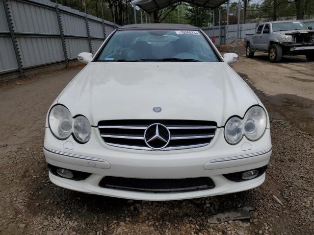 WDBTK75GX5T035378 - 2005 MERCEDES-BENZ CLK 500 WHITE photo 5