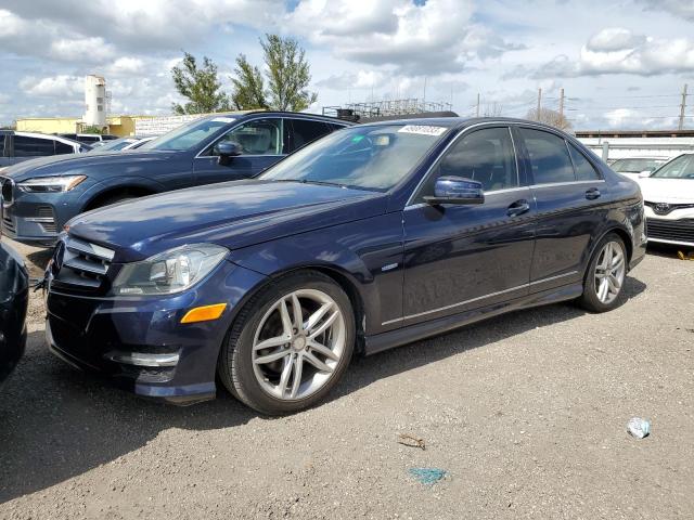 WDDGF4HB6CR211722 - 2012 MERCEDES-BENZ C 250 BLUE photo 1