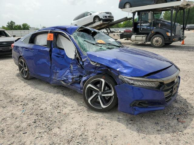 1HGCV1F39NA081024 - 2022 HONDA ACCORD SPORT BLUE photo 4