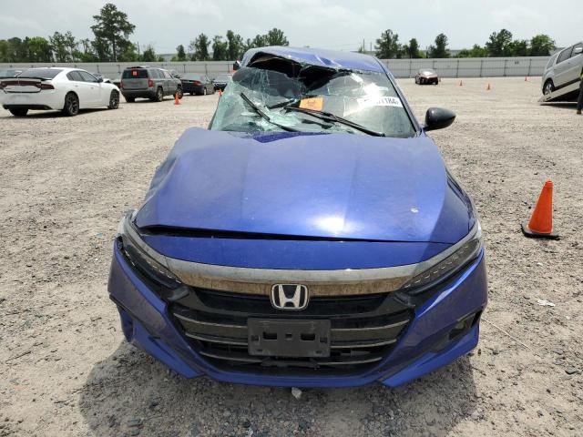 1HGCV1F39NA081024 - 2022 HONDA ACCORD SPORT BLUE photo 5