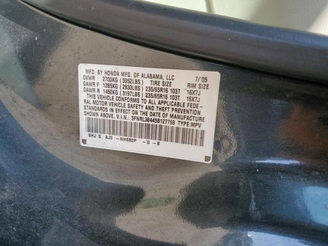 5FNRL38445B127768 - 2005 HONDA ODYSSEY EX GRAY photo 13