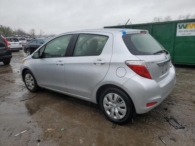 JTDKTUD36DD558980 - 2013 TOYOTA YARIS SILVER photo 2