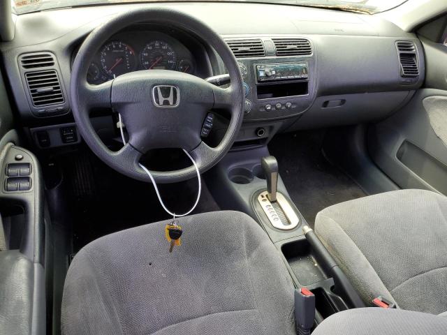 2HGES16561H609701 - 2001 HONDA CIVIC LX SILVER photo 8