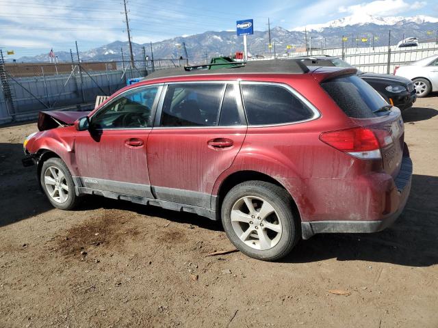 4S4BRCCC1D3255553 - 2013 SUBARU OUTBACK 2.5I PREMIUM RED photo 2