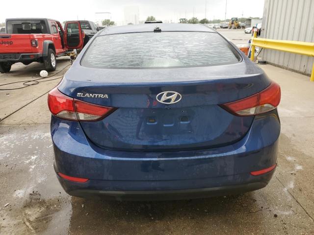 5NPDH4AE5GH730415 - 2016 HYUNDAI ELANTRA SE BLUE photo 6