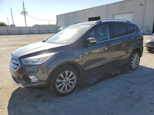 1FMCU0JD7HUD35260 - 2017 FORD ESCAPE TITANIUM GRAY photo 1