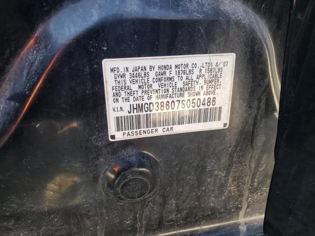 JHMGD38607S050486 - 2007 HONDA FIT S 黑色 照片 13