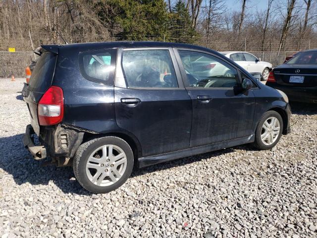 JHMGD38607S050486 - 2007 HONDA FIT S 黑色 照片 3