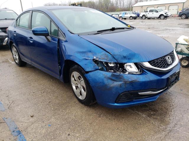 19XFB2F5XEE014232 - 2014 HONDA CIVIC LX BLUE photo 4