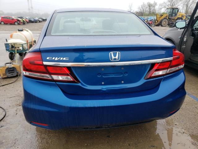 19XFB2F5XEE014232 - 2014 HONDA CIVIC LX BLUE photo 6