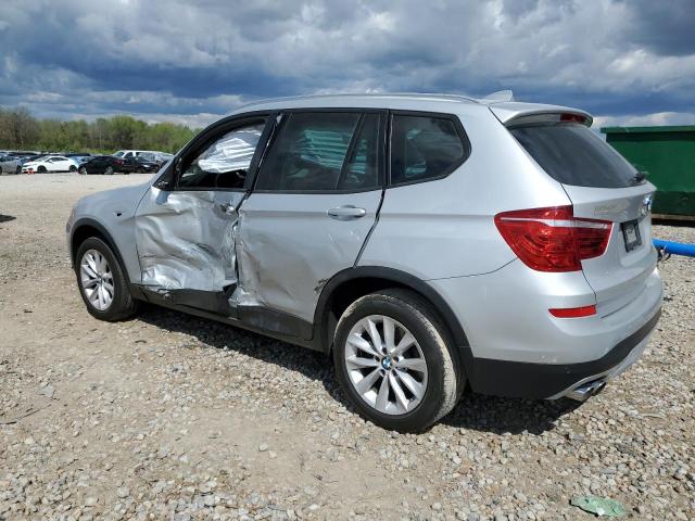 5UXWX9C52F0D62651 - 2015 BMW X3 XDRIVE28I SILVER photo 2