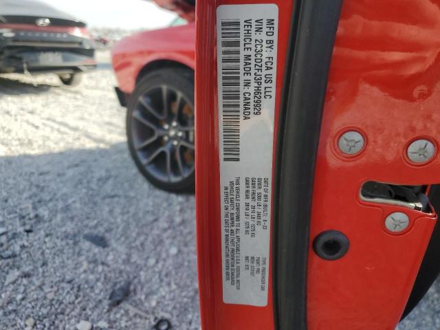2C3CDZFJ3PH629929 - 2023 DODGE CHALLENGER R/T SCAT PACK RED photo 12