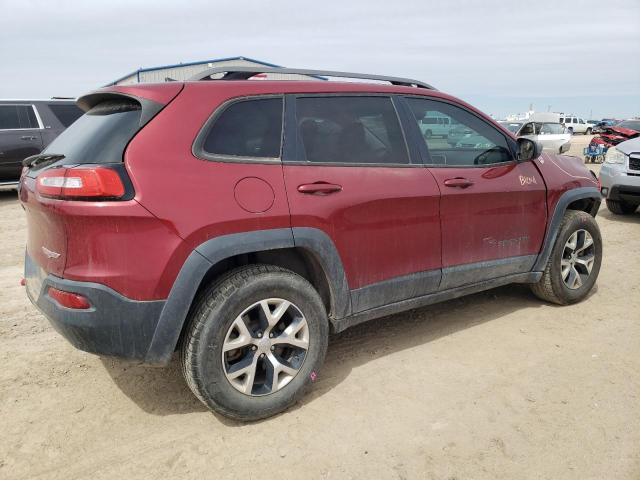 1C4PJMBBXHW517204 - 2017 JEEP CHEROKEE TRAILHAWK MAROON photo 3