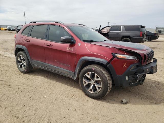 1C4PJMBBXHW517204 - 2017 JEEP CHEROKEE TRAILHAWK Tünd qırmızı foto 4