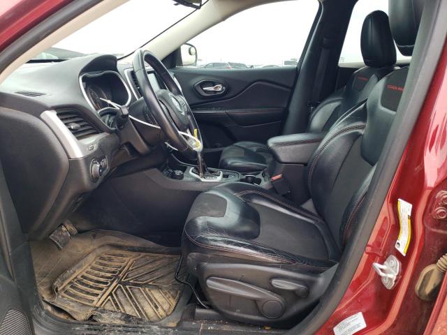 1C4PJMBBXHW517204 - 2017 JEEP CHEROKEE TRAILHAWK Tünd qırmızı foto 7