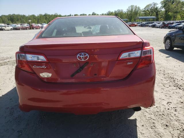 4T1BF1FK0CU629918 - 2012 TOYOTA CAMRY XLE BASE RED photo 6