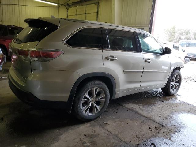5TDJKRFH6ES066640 - 2014 TOYOTA HIGHLANDER XLE ოქროსფერი ფოტო 3