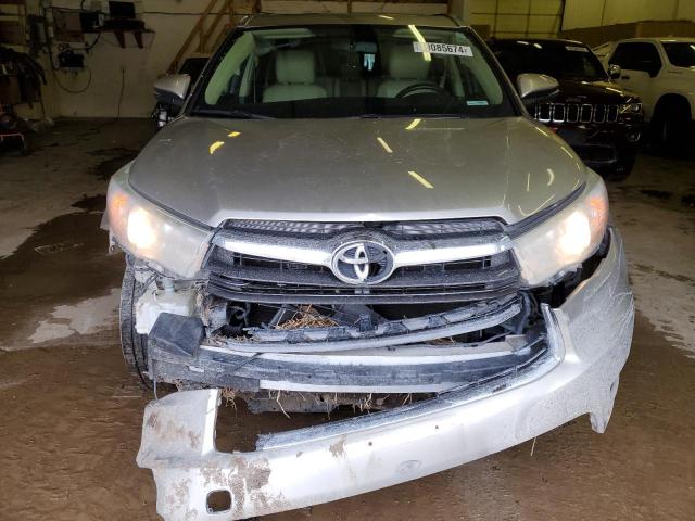 5TDJKRFH6ES066640 - 2014 TOYOTA HIGHLANDER XLE GOLD photo 5