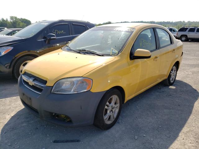 KL1TD5DE1BB126094 - 2011 CHEVROLET AVEO LS YELLOW photo 2