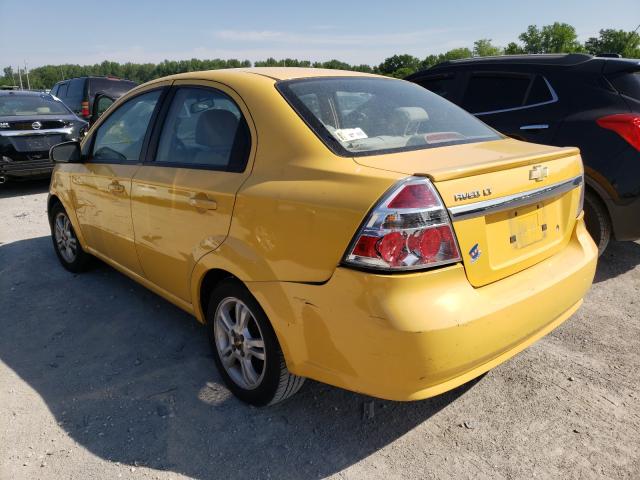 KL1TD5DE1BB126094 - 2011 CHEVROLET AVEO LS 黄色 照片 3