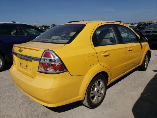 KL1TD5DE1BB126094 - 2011 CHEVROLET AVEO LS 黄色 照片 4