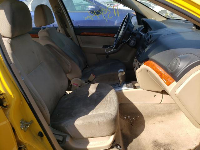 KL1TD5DE1BB126094 - 2011 CHEVROLET AVEO LS 黄色 照片 5