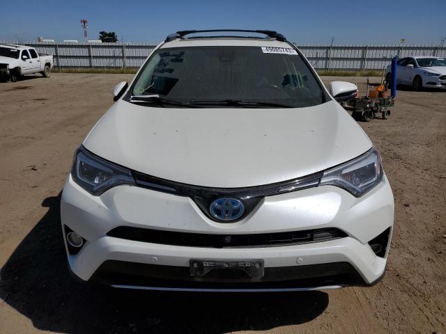 JTMDJREV7HD109566 - 2017 TOYOTA RAV4 HV LIMITED WHITE photo 5