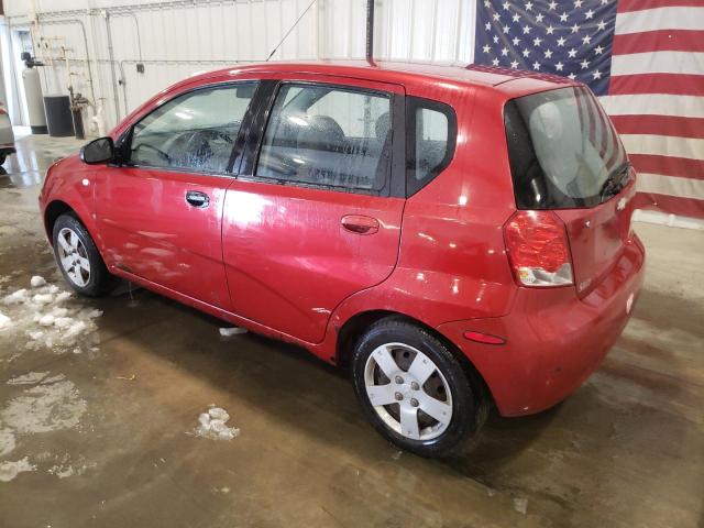 KL1TD66667B751531 - 2007 CHEVROLET AVEO BASE Qırmızı foto 2