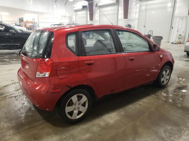 KL1TD66667B751531 - 2007 CHEVROLET AVEO BASE RED photo 3