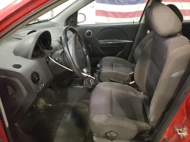 KL1TD66667B751531 - 2007 CHEVROLET AVEO BASE Qırmızı foto 7