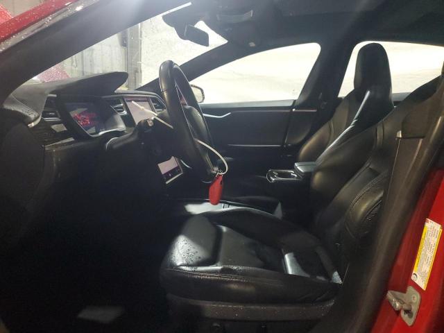 5YJSA1E20HF169714 - 2017 TESLA MODEL S RED photo 7