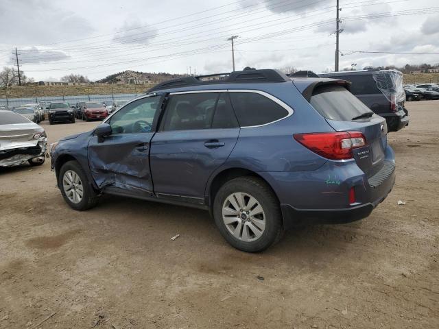 4S4BSACC4H3404973 - 2017 SUBARU OUTBACK 2.5I PREMIUM BLUE photo 2