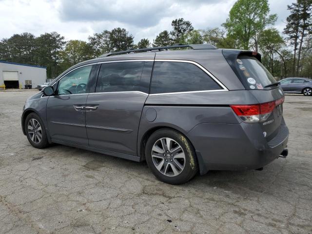 5FNRL5H92EB111530 - 2014 HONDA ODYSSEY TOURING GRAY photo 2