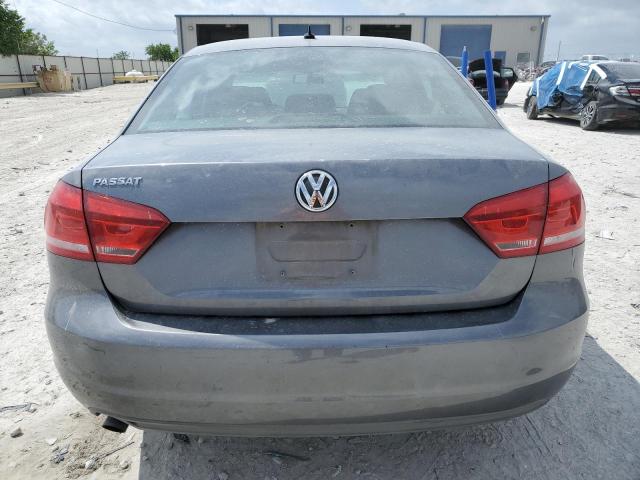 1VWAP7A38CC045480 - 2012 VOLKSWAGEN PASSAT S GRAY photo 6