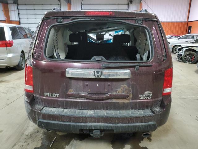 5FNYF4H96BB502334 - 2011 HONDA PILOT TOURING BURGUNDY photo 6