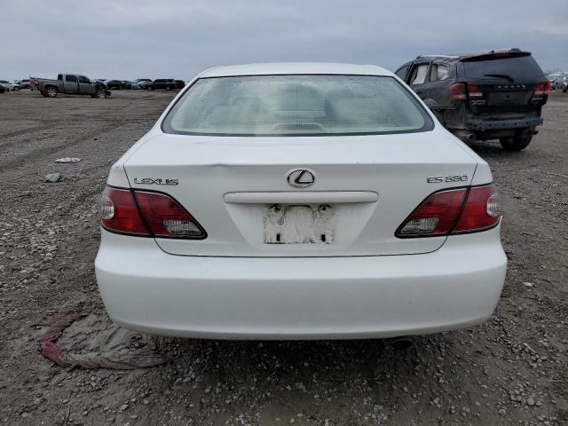 JTHBA30GX40019311 - 2004 LEXUS ES 330 WHITE photo 6