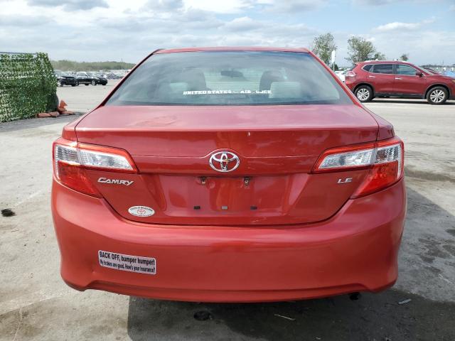 4T1BF1FK3CU571433 - 2012 TOYOTA CAMRY BASE RED photo 6