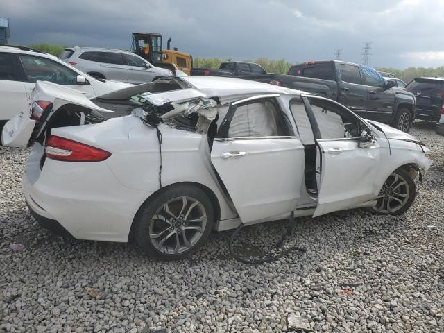 3FA6P0CD3KR140363 - 2019 FORD FUSION SEL WHITE photo 3