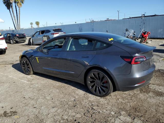 5YJ3E1EC5NF202512 - 2022 TESLA MODEL 3 GRAY photo 2