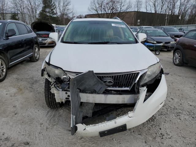 2T2BK1BA5AC025476 - 2010 LEXUS RX 350 WHITE photo 5