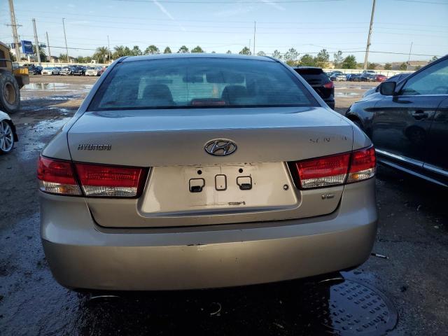 5NPEU46F76H041489 - 2006 HYUNDAI SONATA GLS TAN photo 6