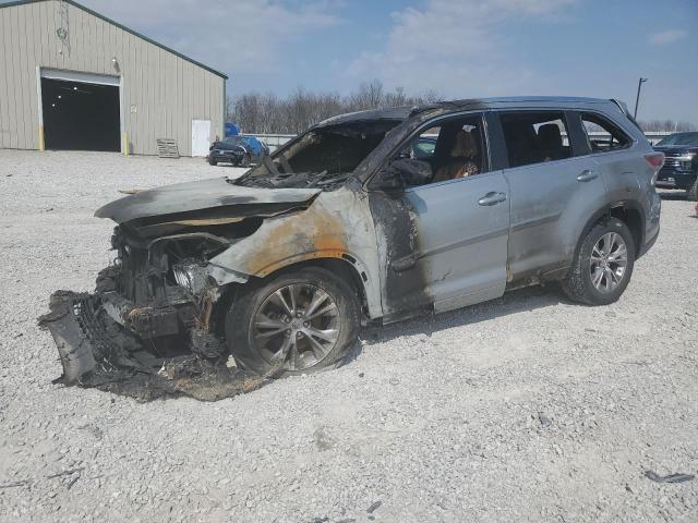 5TDKKRFH6FS071035 - 2015 TOYOTA HIGHLANDER XLE 银色 照片 1