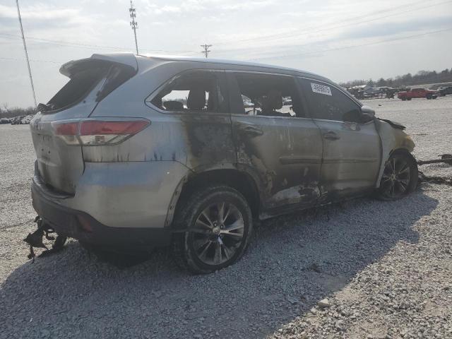 5TDKKRFH6FS071035 - 2015 TOYOTA HIGHLANDER XLE 银色 照片 3